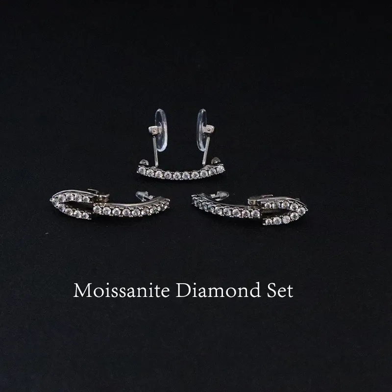 Venta al por mayor Montaje Micro-pavimentado Diamante Sin montura Gafas de sol Moissanite Juego de diamantes Accesorios Accesori