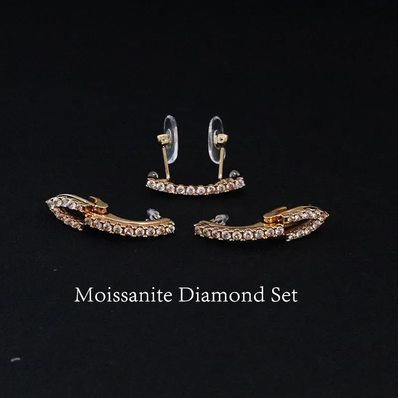 Venta al por mayor Montaje Micro-pavimentado Diamante Sin montura Gafas de sol Moissanite Juego de diamantes Accesorios Accesori