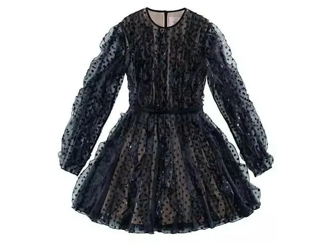 VESTIDO CORTO DE TUL NEGRO DE GIAMBATTISTA VALLI x H&M 