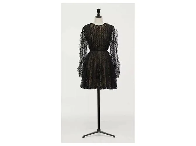 VESTIDO CORTO DE TUL NEGRO DE GIAMBATTISTA VALLI x H&M 