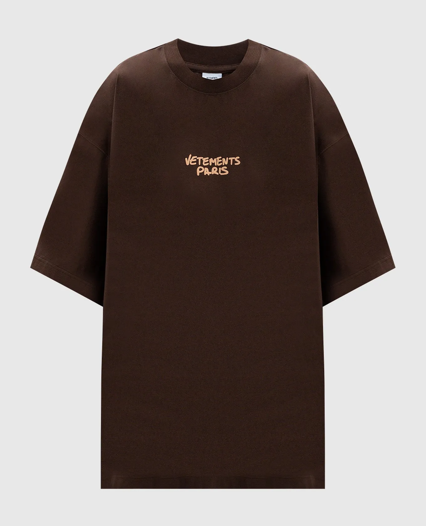 Vetements Brown t-shirt with logo