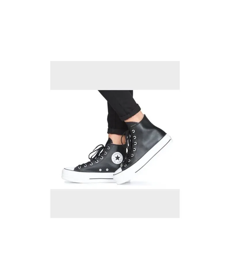 Zapatillas Botines CONVERSE Plataforma All Star Negro