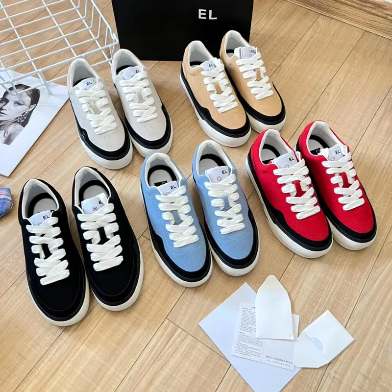 Zapatos casuales dobles de gamuza de espuma para mujer Hombre Plataforma blanca y negra Caminata Zapatillas de deporte al aire l