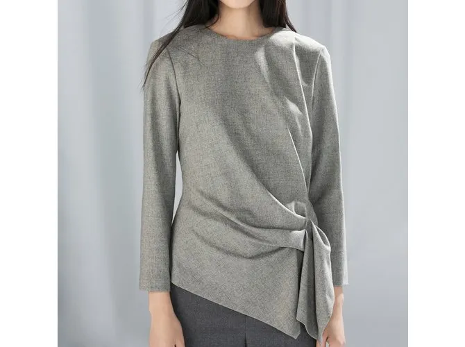 Zara Parte superior Gris 