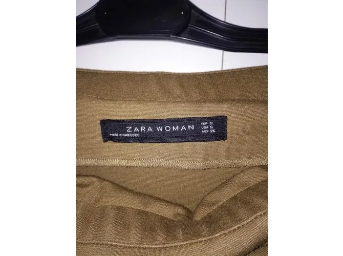 Zara Vestido Caqui 