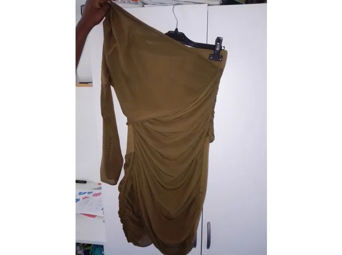 Zara Vestido Caqui 