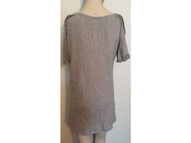 Zara Vestidos Gris 